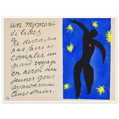 Icarus (1947) Art Print | Henri Matisse-Quipham Collections