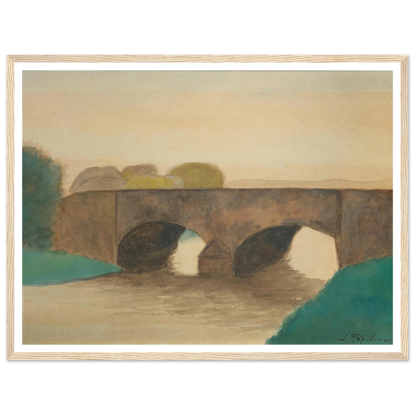 Brug (1930) Art Print | Leon Spilliaert-Quipham Collections