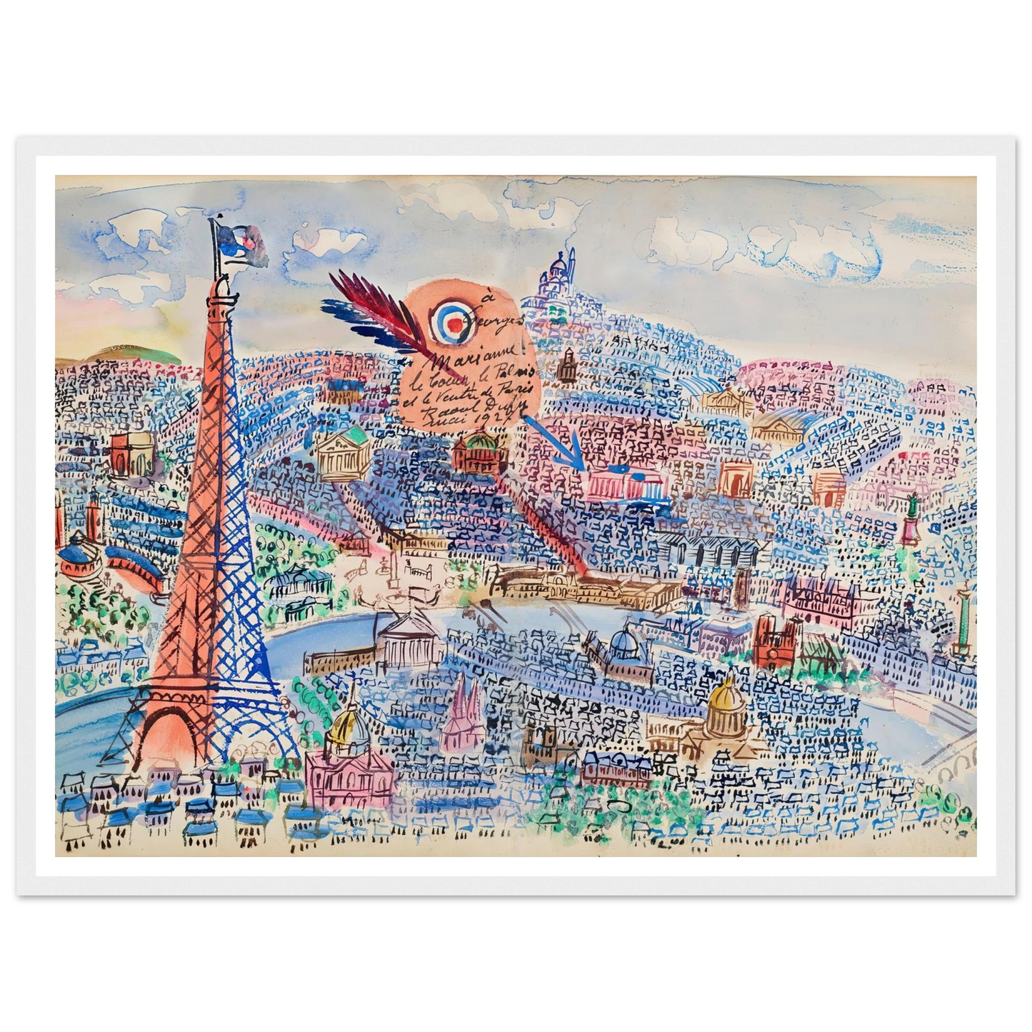 Livre d’or de Marianne (1927) Art Print | Raoul Dufy-Quipham Collections