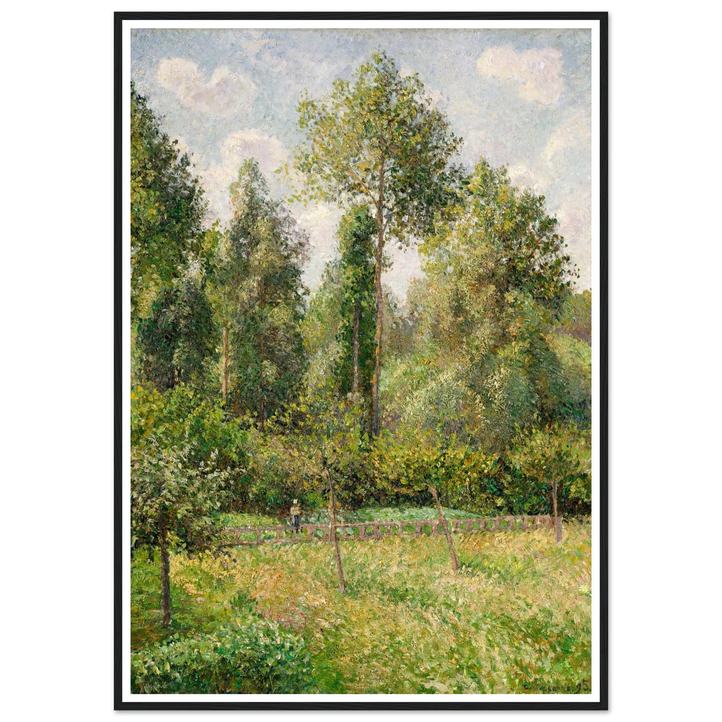 Poplars, Éragny (1895) Art Print | Camille Pissarro-Quipham Collections
