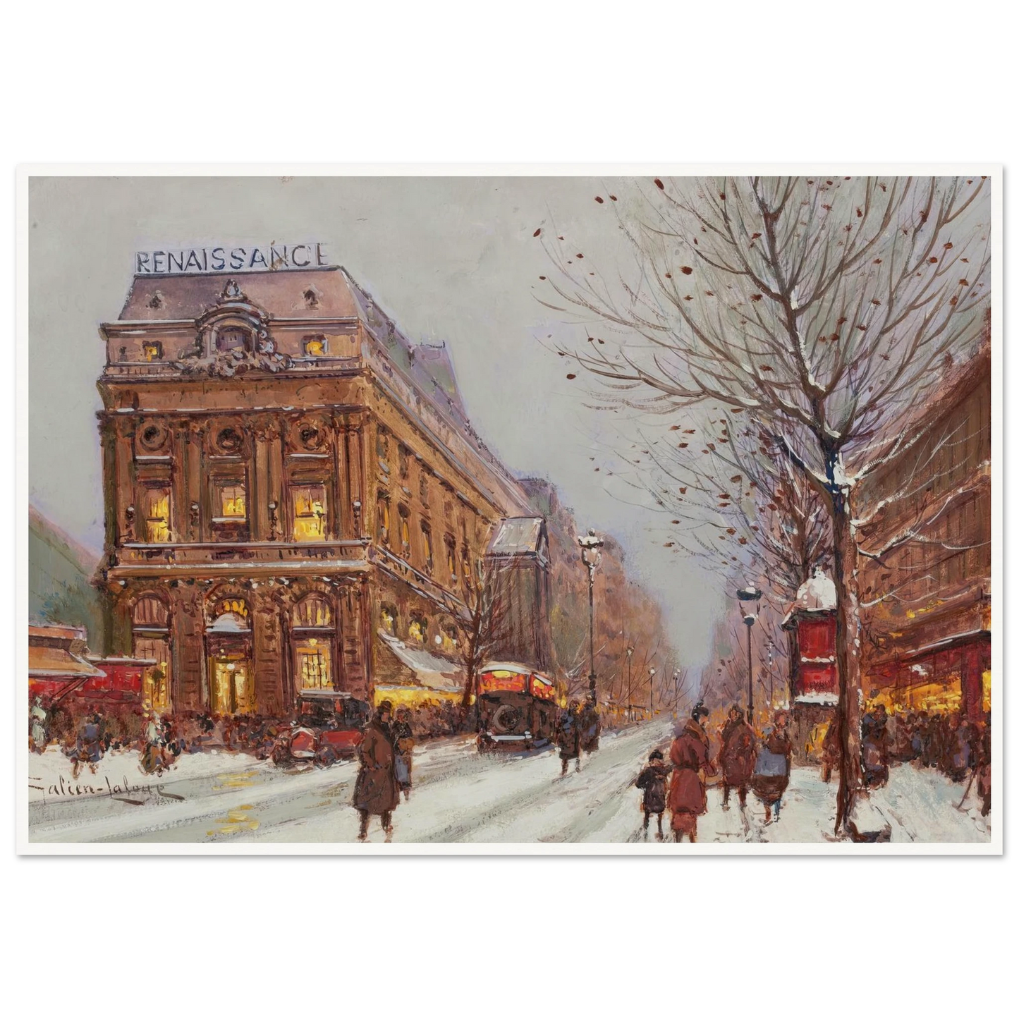 Théâtre de la Renaissance Art Print | Eugene Galien Laloue-Quipham Collections