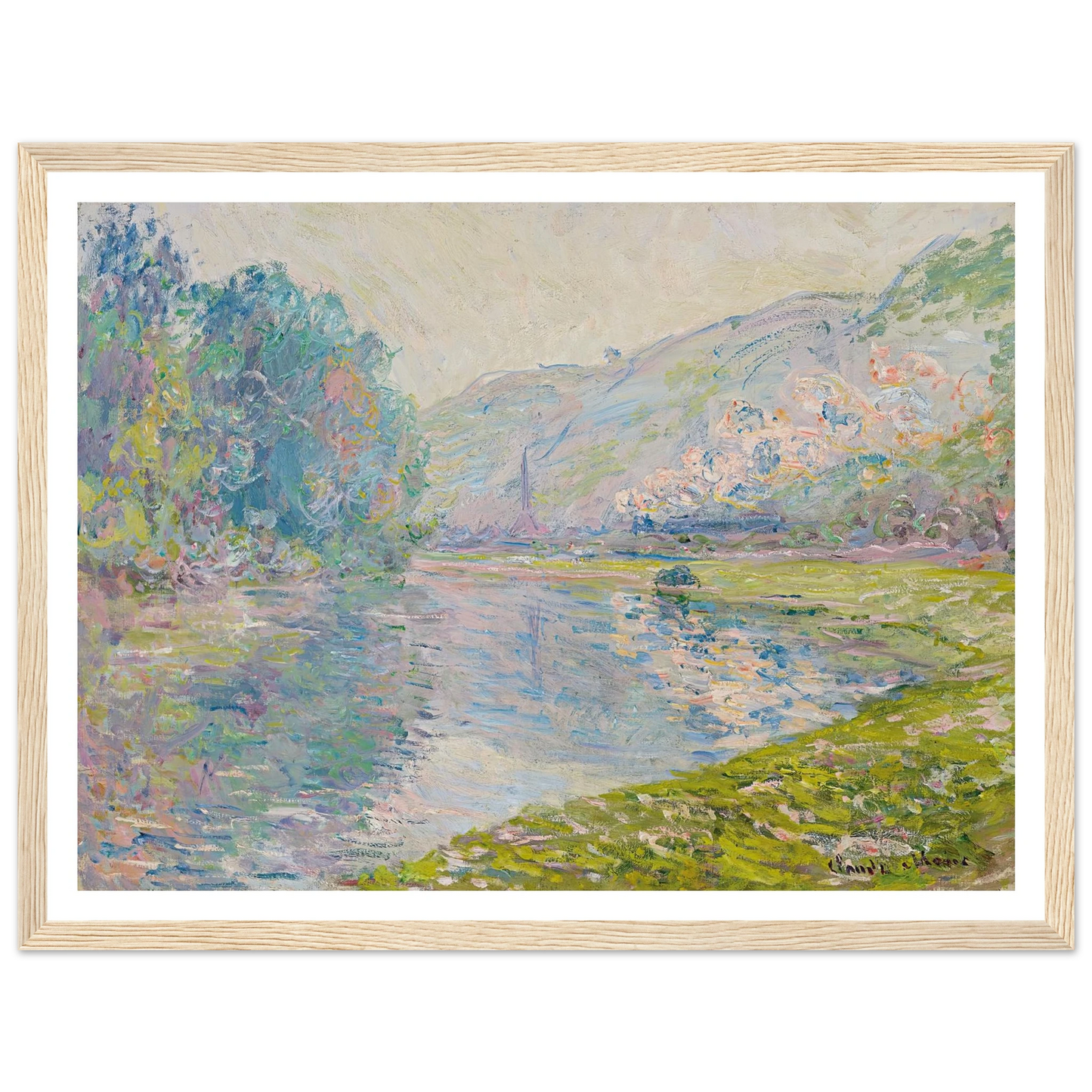 Le train à Jeufosse (1884) Art Print | Claude Monet-Quipham Collections