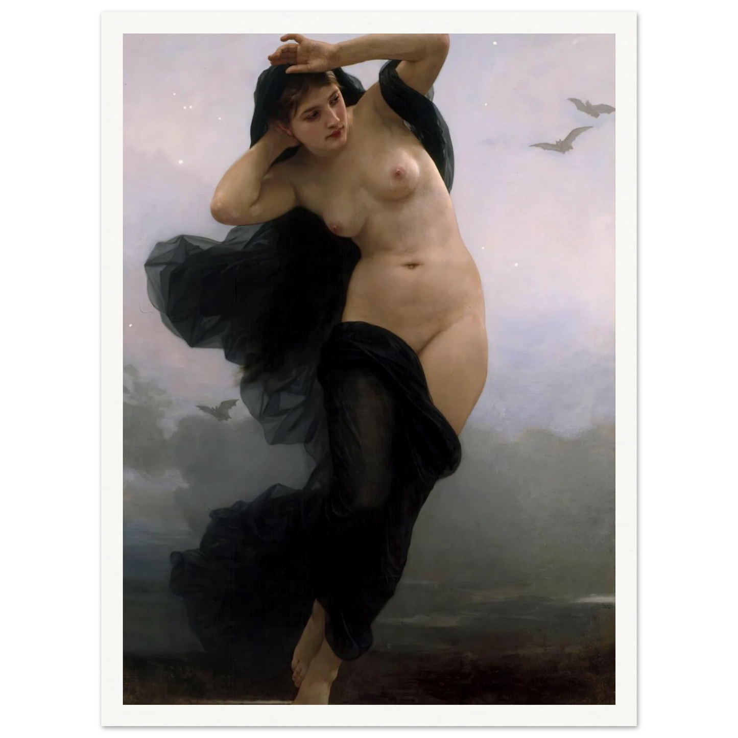 La Nuit (1883) Art Print | William Bouguereau-Quipham Collections