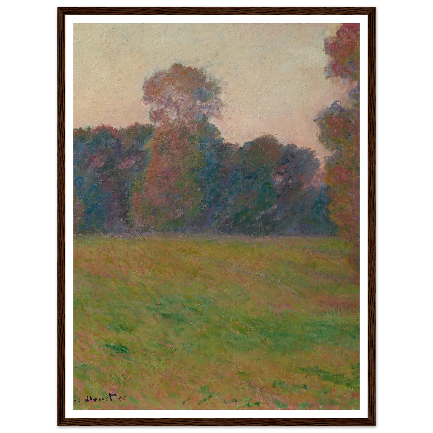 Prairie à Giverny (1886) Art Print | Claude Monet-Quipham Collections