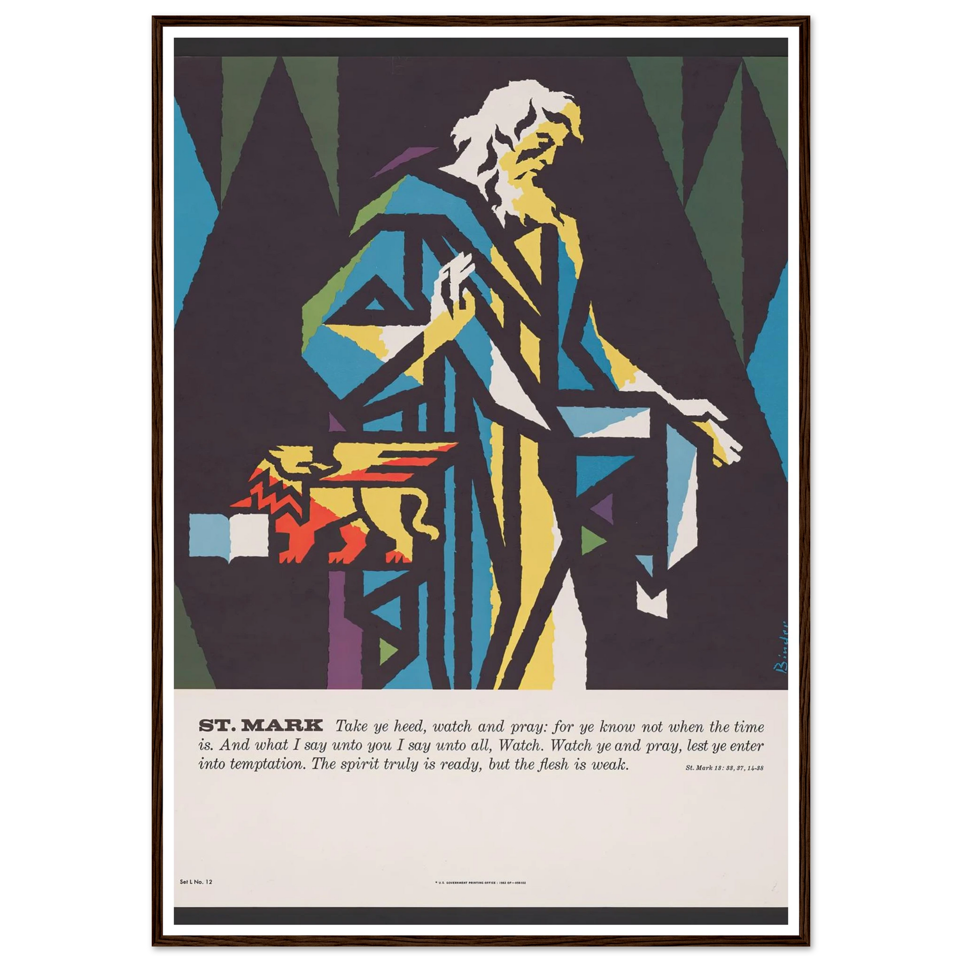 St. Mark (1962) Art Print | Joseph Binder-Quipham Collections