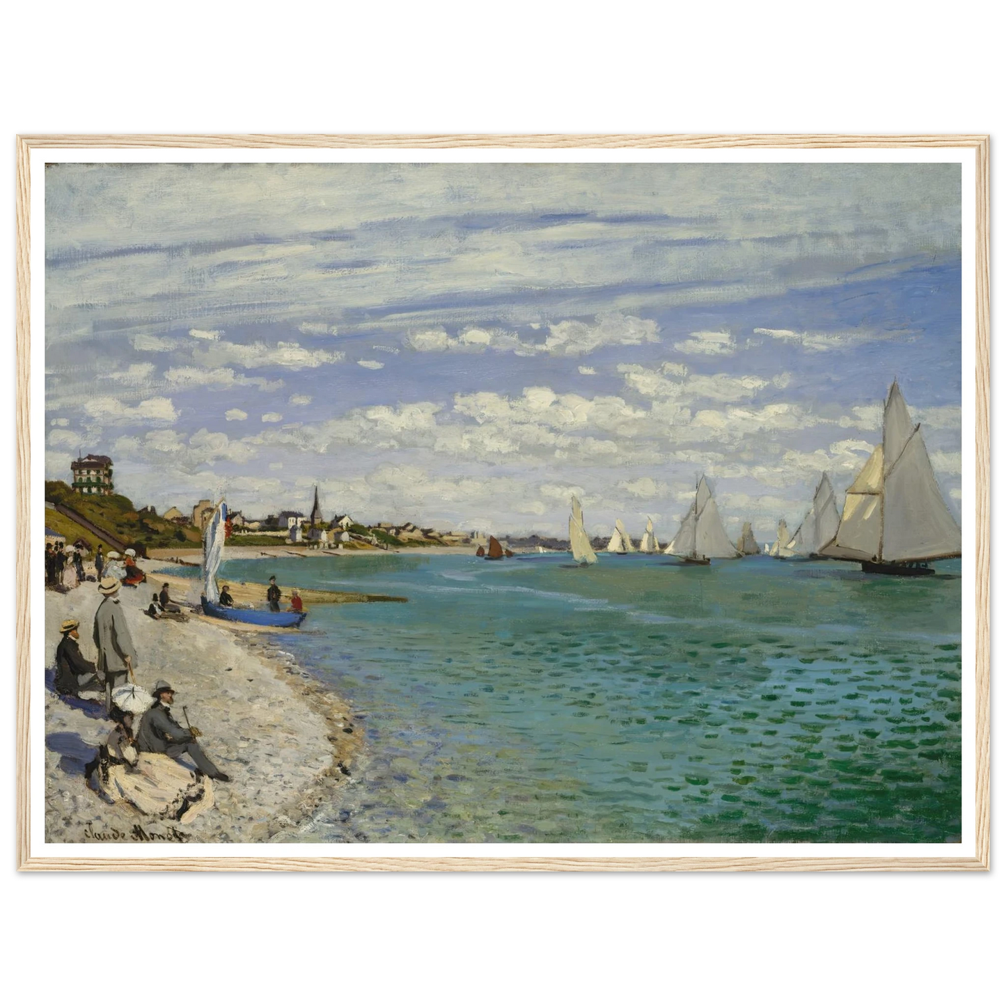 Regatta at Sainte-Adresse (1867) Art Print | Claude Monet-Quipham Collections