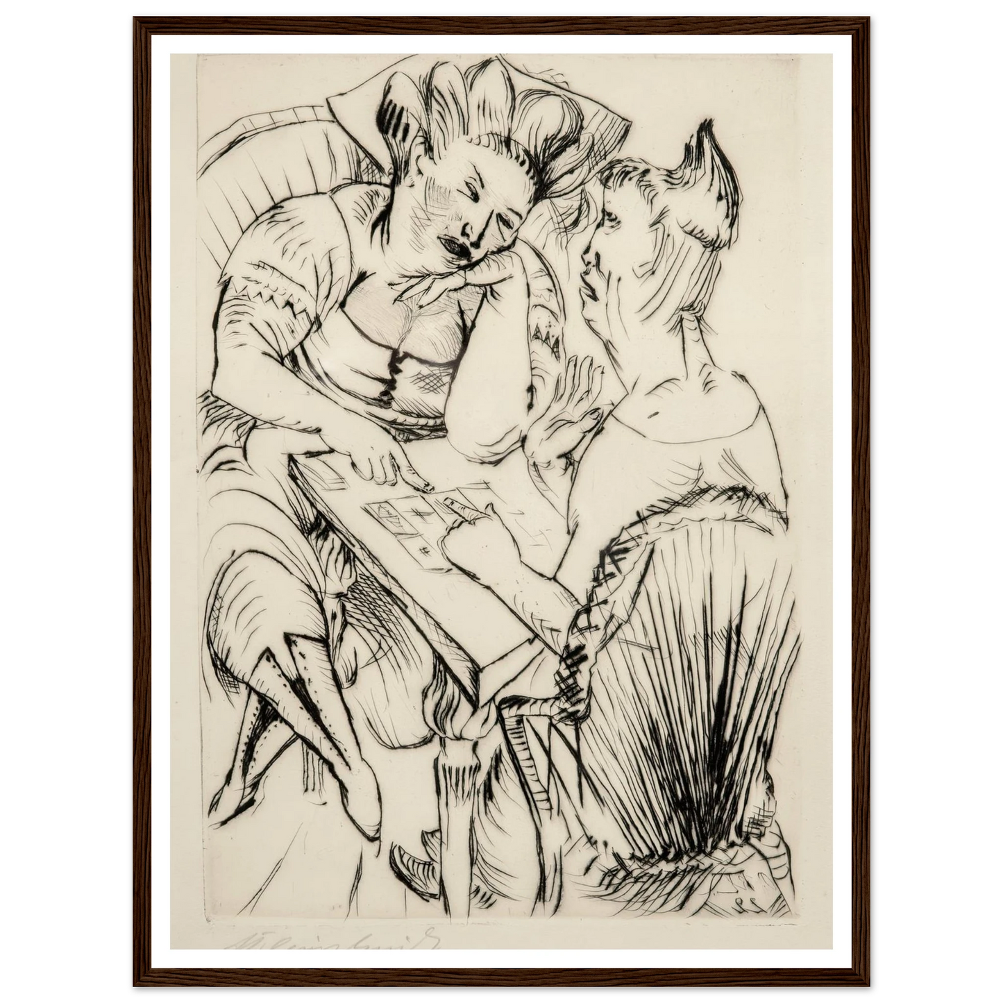 Bei der Kartenlegerin (1922) Art Print | Paul Kleinschmidt-Quipham Collections
