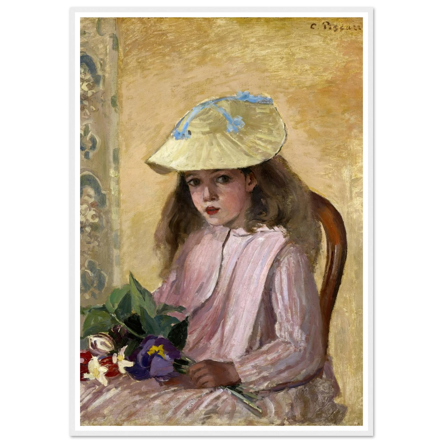 Portrait of the Artist’s Daughter (1872) Art Print | Camille Pissarro-Quipham Collections