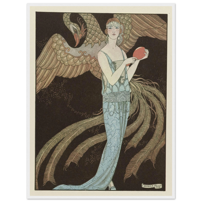 Sortilèges ; Robe du soir, de Beer (1922) Art Print | George Barbier-Quipham Collections