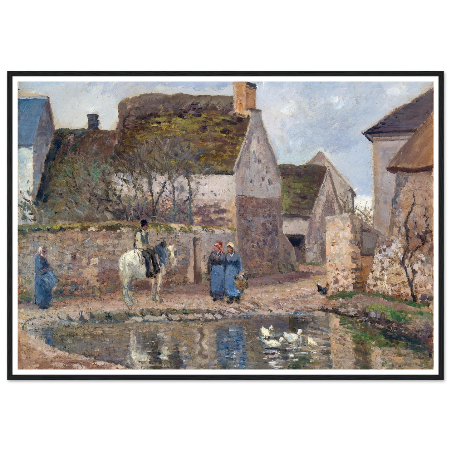 A Pond in Ennery (1874) Art Print | Camille Pissarro-Quipham Collections