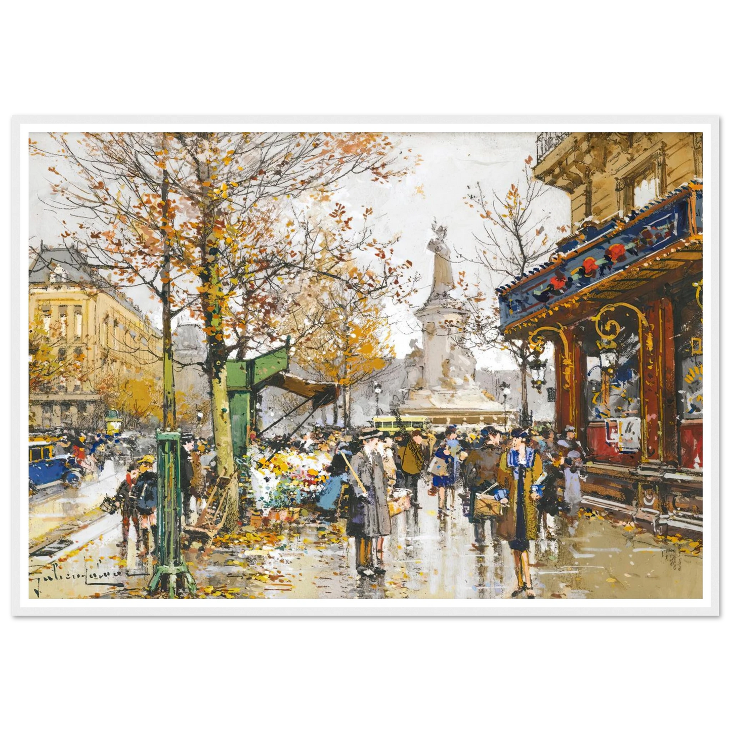 Place De La Republique Art Print | Eugene Galien Laloue-Quipham Collections