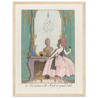Mademoiselle Sorel en grand habit (1924) Art Print | George Barbier-Quipham Collections