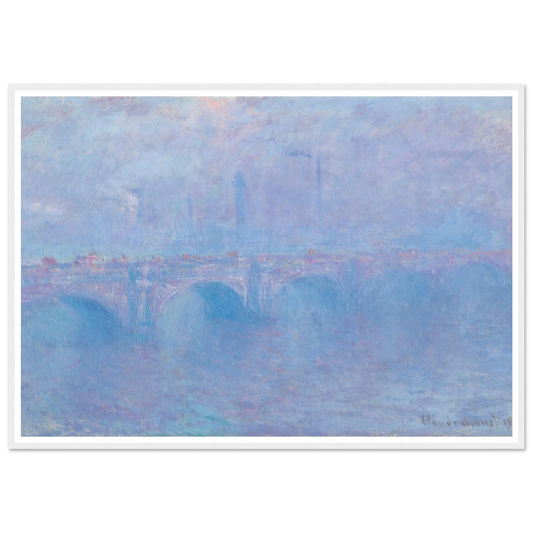 Waterloo Bridge, effet de brouillard (1903) Art Print | Claude Monet-Quipham Collections