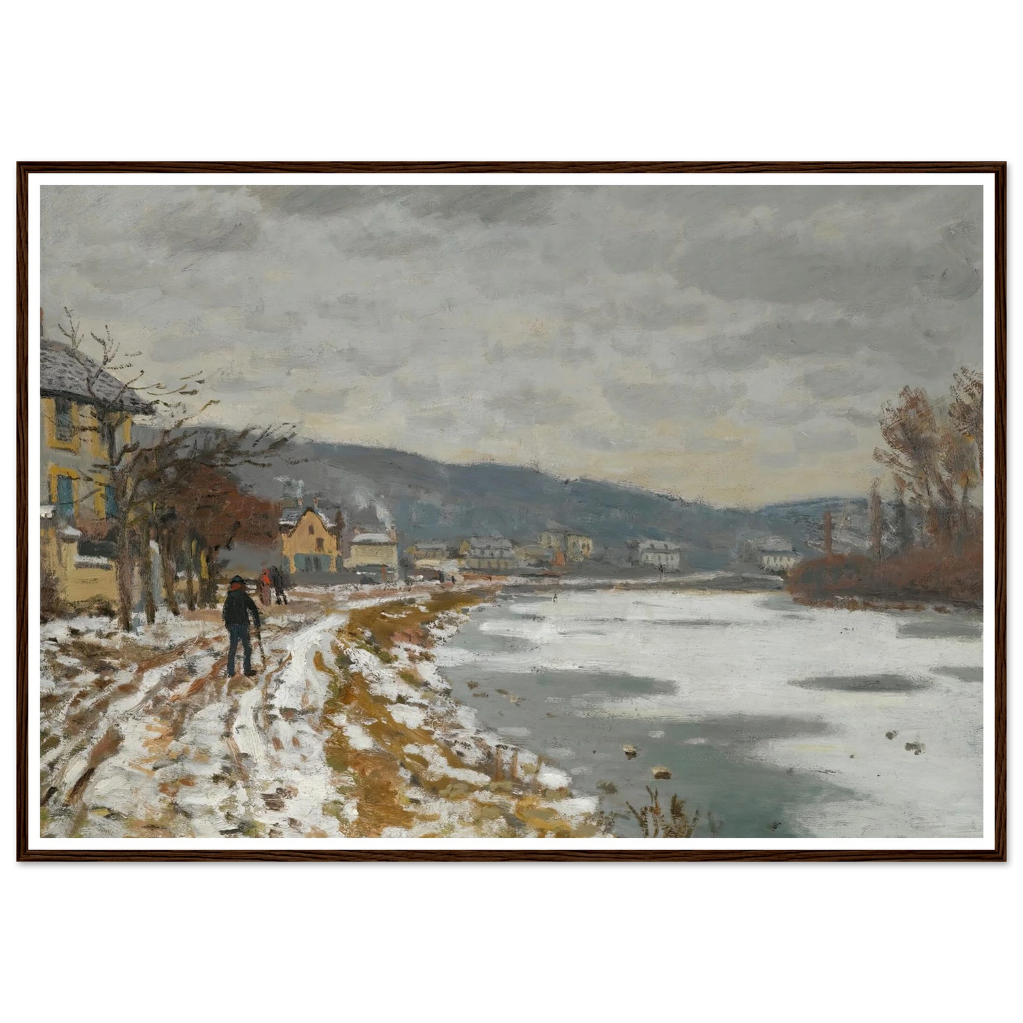 La Seine À Bougival (1869) Art Print | Claude Monet-Quipham Collections