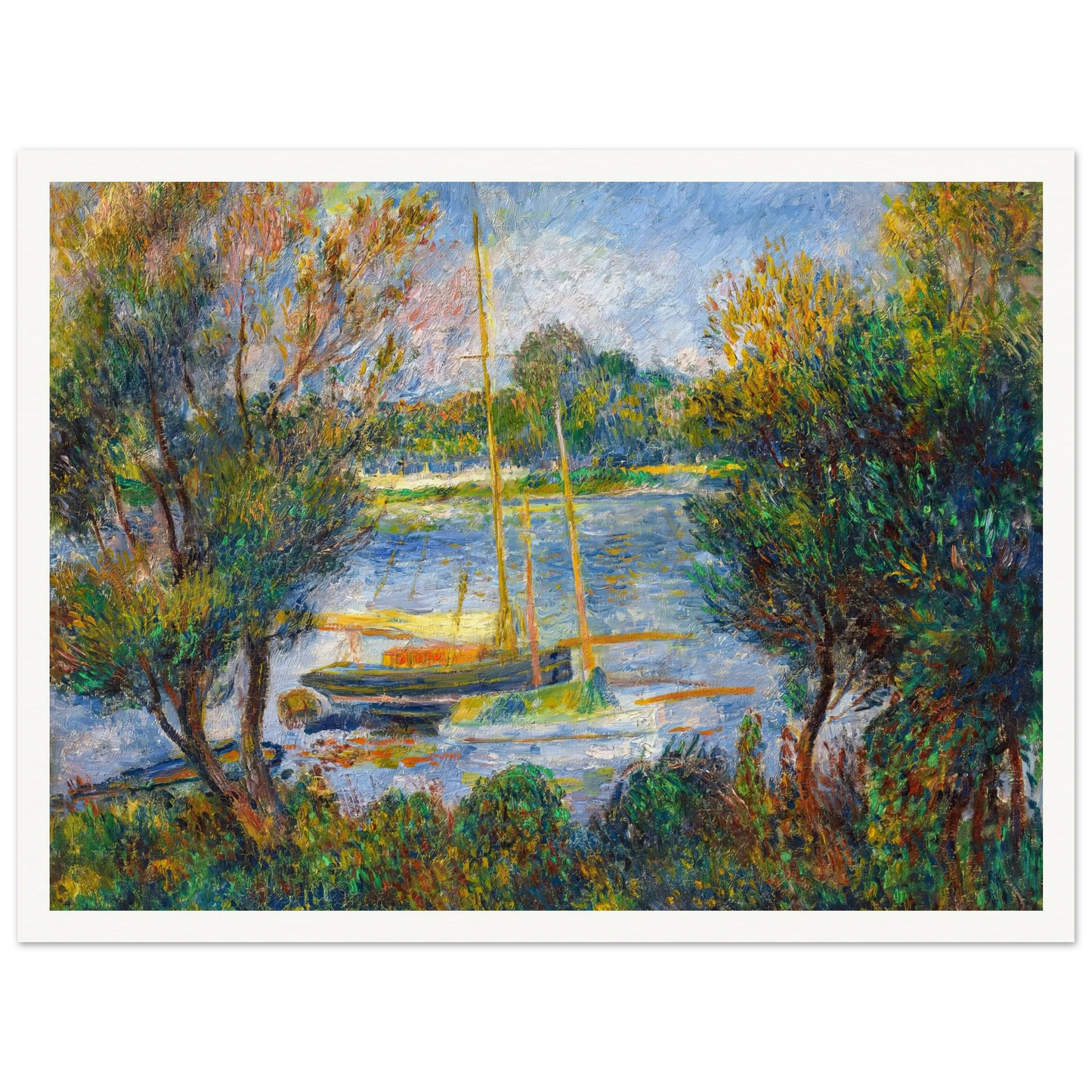 La Seine à Argenteuil (1888) Art Print | Pierre Auguste Renoir-Quipham Collections
