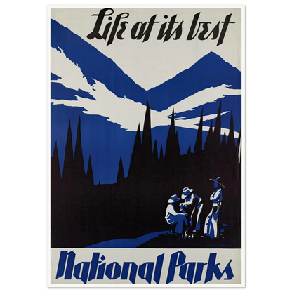 Life at its best. National Parks (ca. 1930–1939) Art Print | Dorothy Waugh-Quipham Collections