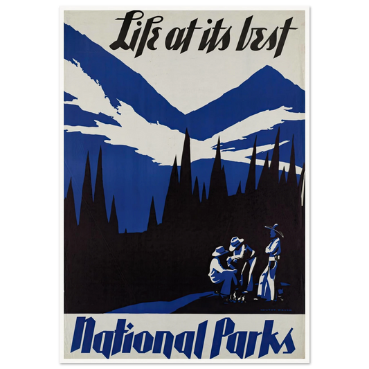 Life at its best. National Parks (ca. 1930–1939) Art Print | Dorothy Waugh-Quipham Collections