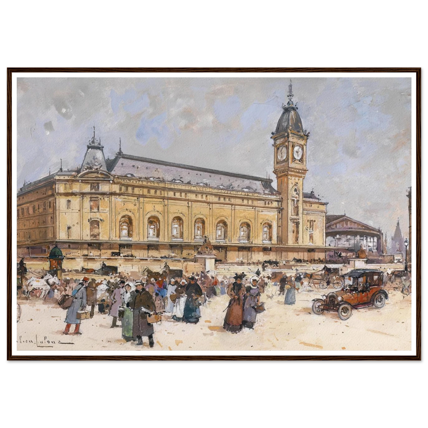Gare de Lyon Art Print | Eugene Galien Laloue-Quipham Collections