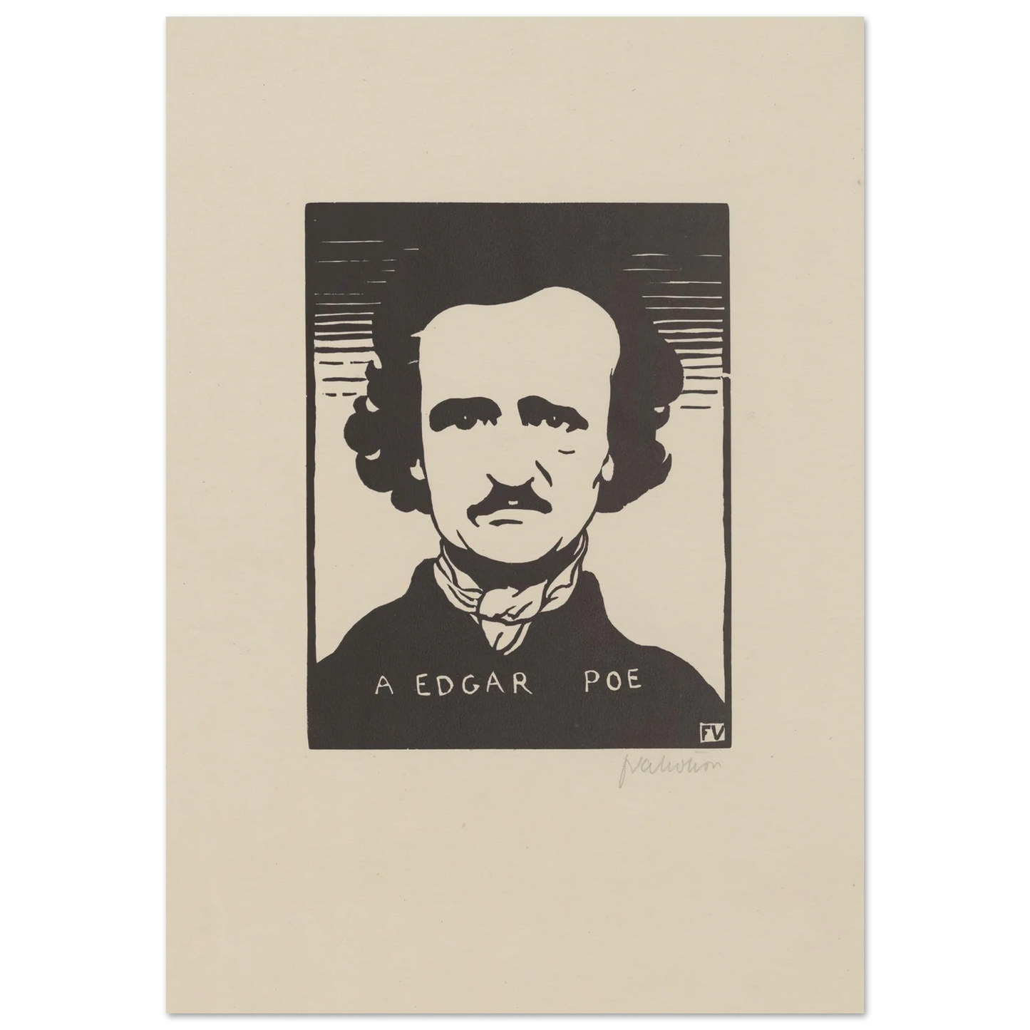 A Edgar Poe (1894) Art Print | Felix Vallotton-Quipham Collections