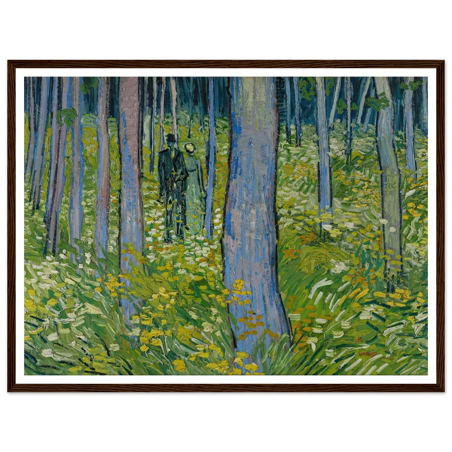 Undergrowth with two Figures (1890) Art Print | Vincent van Gogh-Quipham Collections
