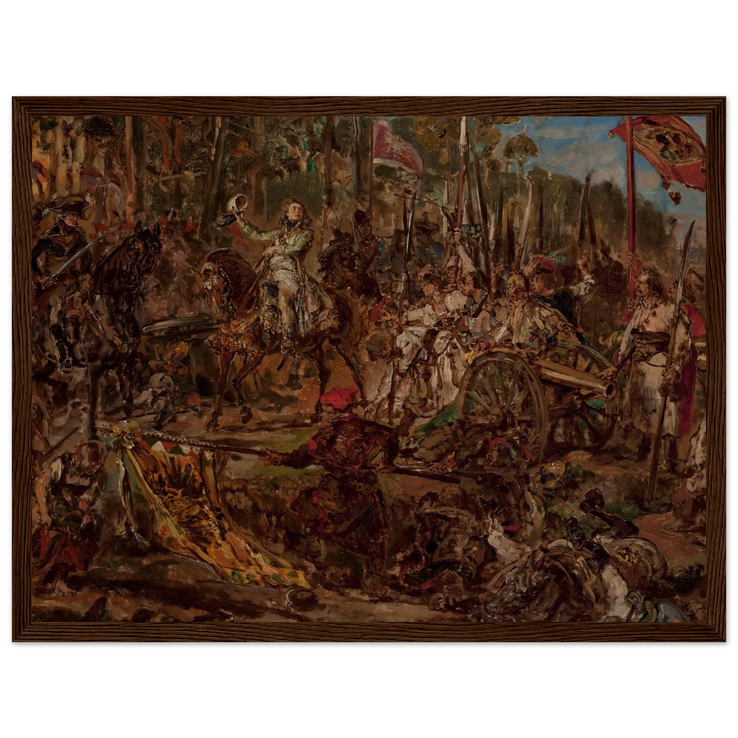 Kościuszko at Racławice, sketch (1885) Art Print | Jan Matejko-Quipham Collections