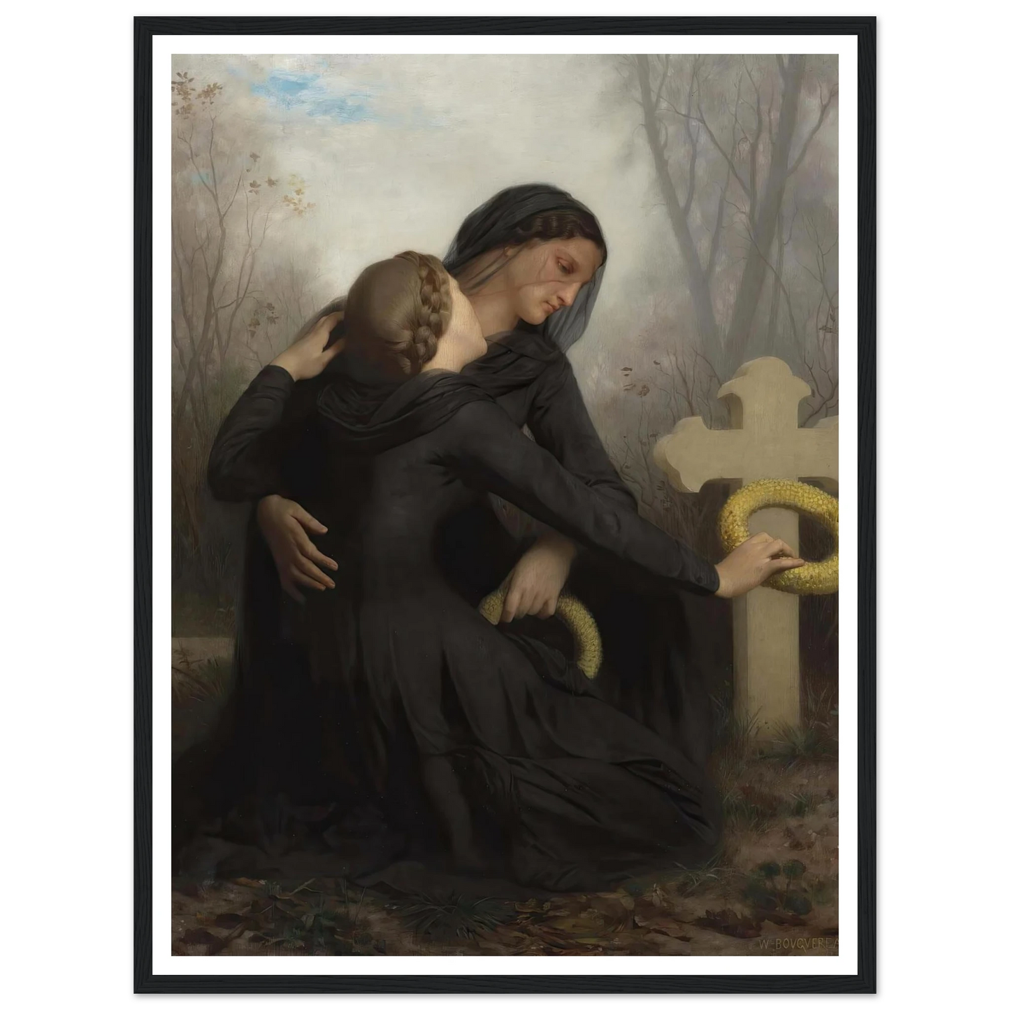 Le Jour Des Morts (All Saints Day) Art Print | William Bouguereau-Quipham Collections