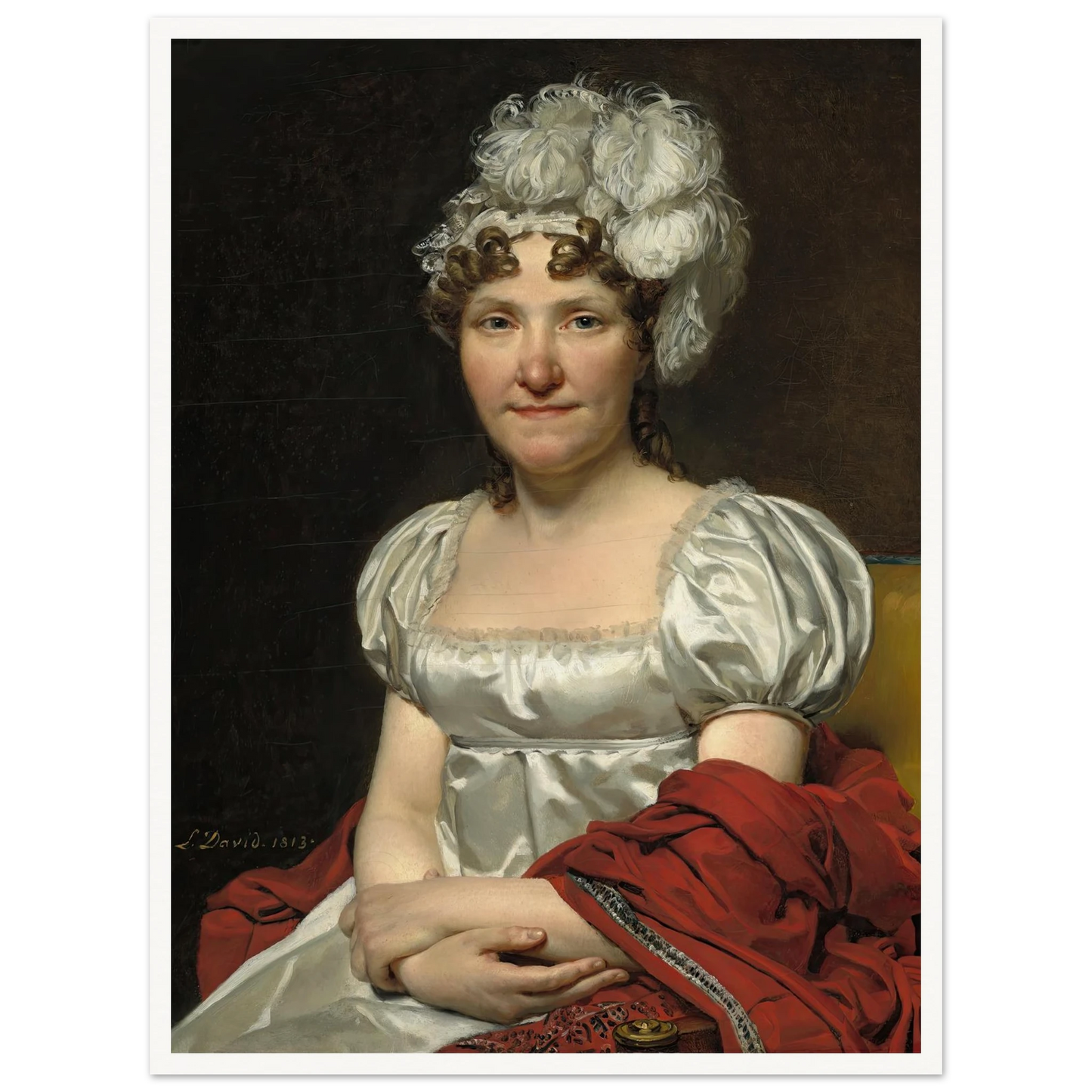 Madame David (1813) Art Print | Jacques Louis David-Quipham Collections