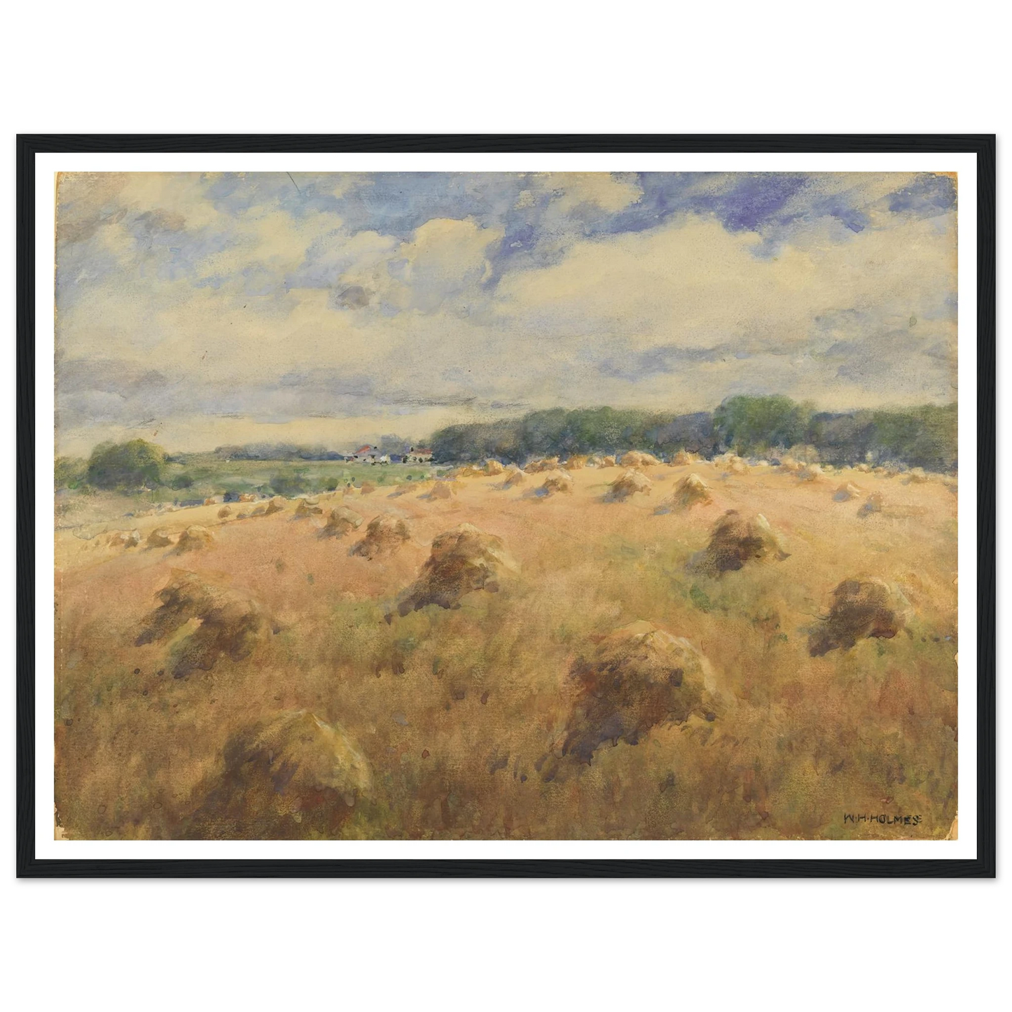 Maryland Wheat Fields Art Print | William Henry Holmes-Quipham Collections