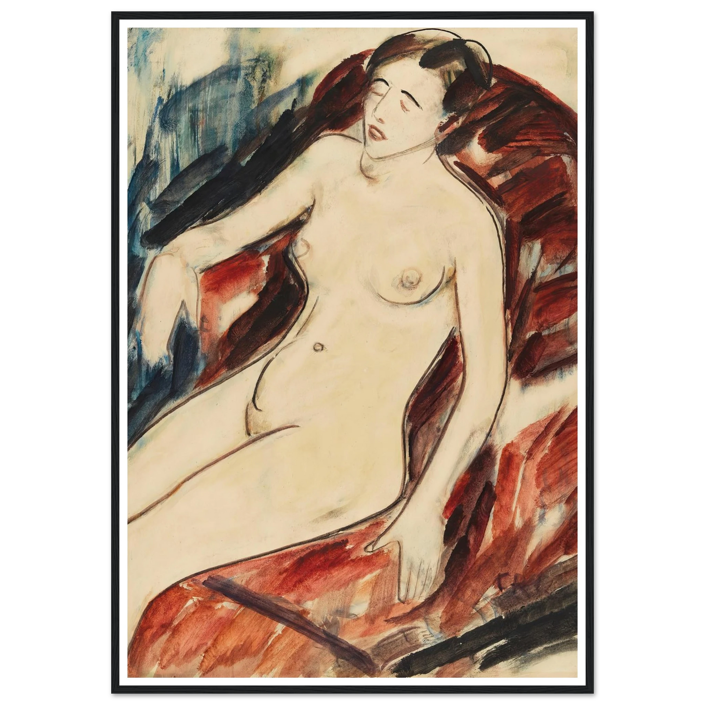 Akt (1922) Art Print | Christian Rohlfs-Quipham Collections