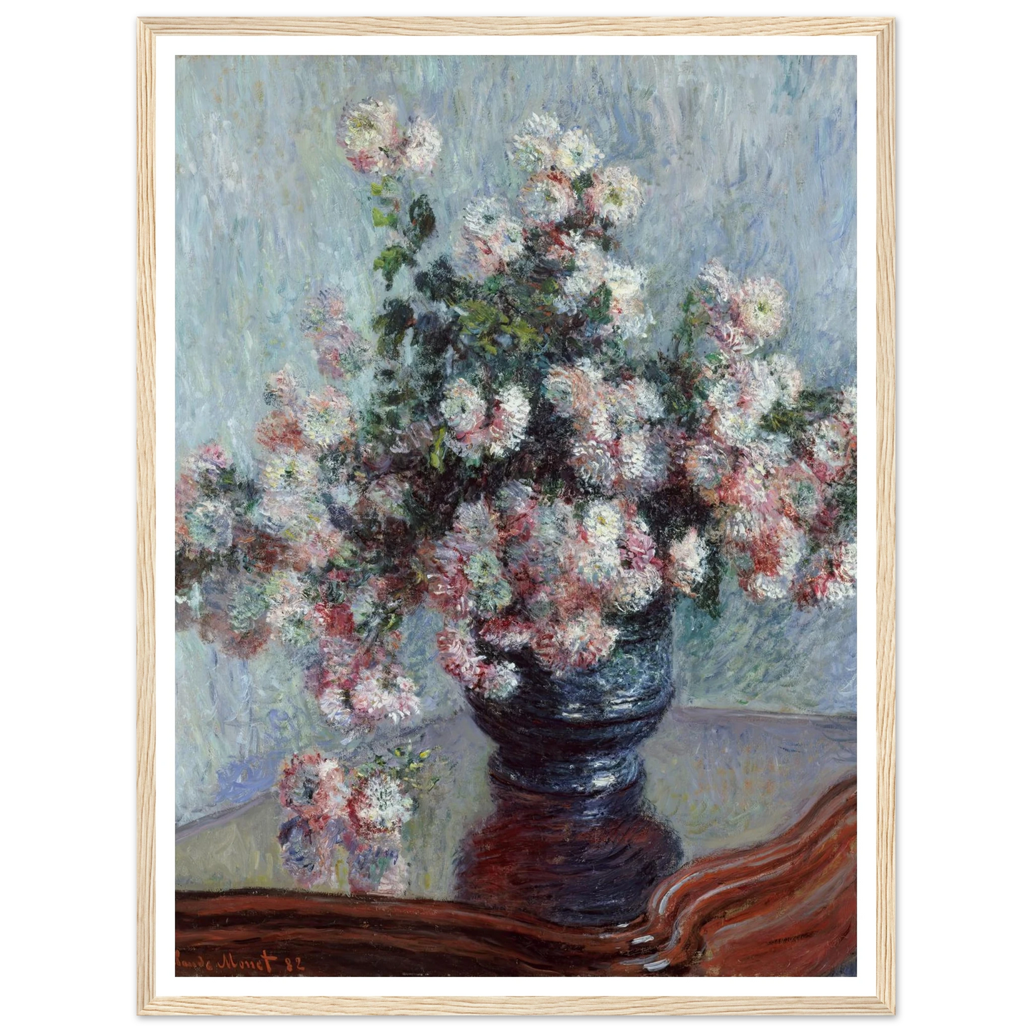 Chrysanthemums (1882) Art Print | Claude Monet-Quipham Collections