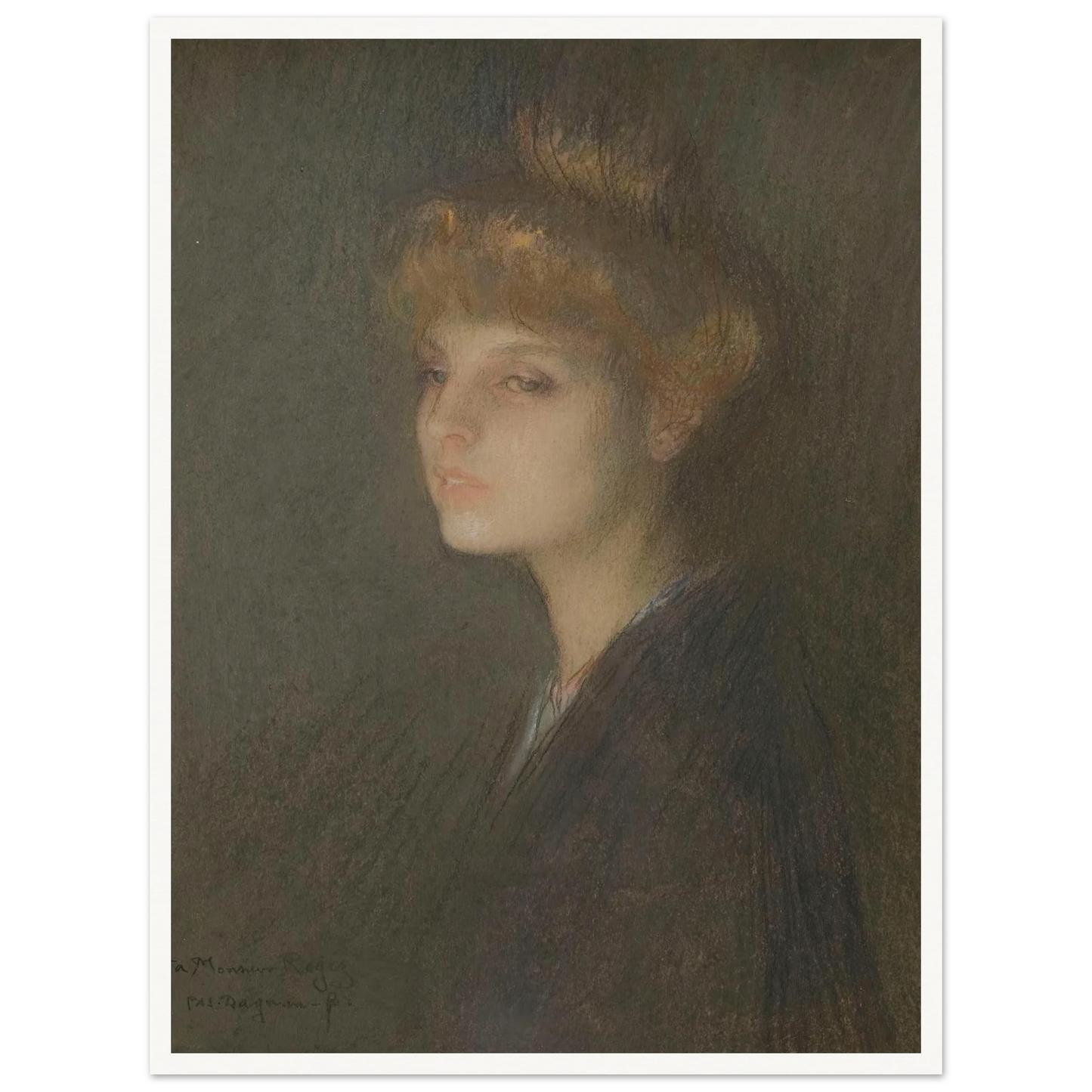 Portrait de femme (1895 - 1905) Art Print | Pascal Adolphe Jean Dagnan Bouveret-Quipham Collections