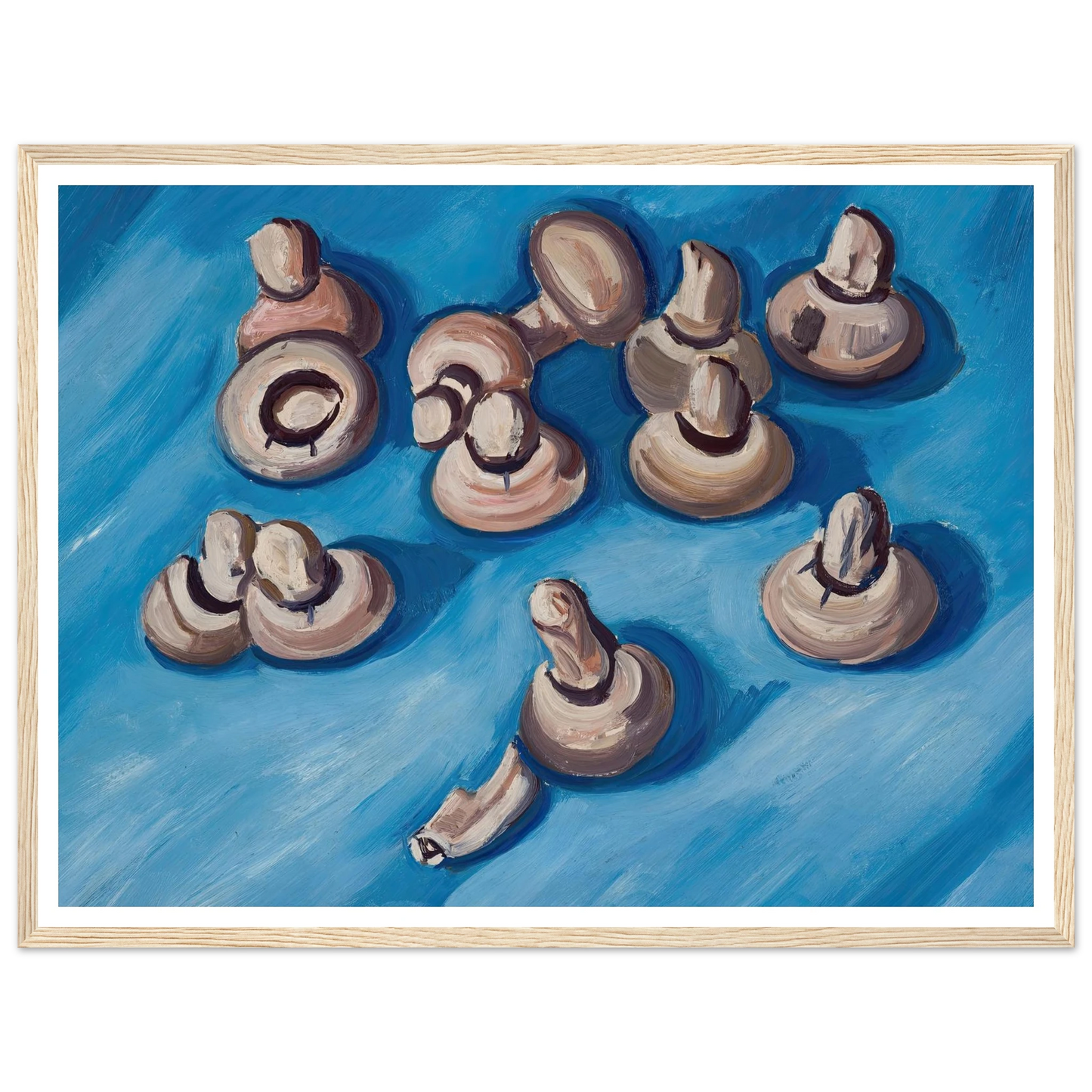 Mushrooms on a Blue Background (1926) Art Print | Marsden Hartley-Quipham Collections