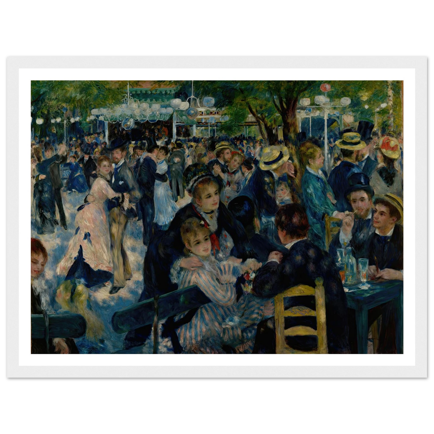 Dance at Le Moulin de la Galette (1876) Art Print | Pierre Auguste Renoir-Quipham Collections