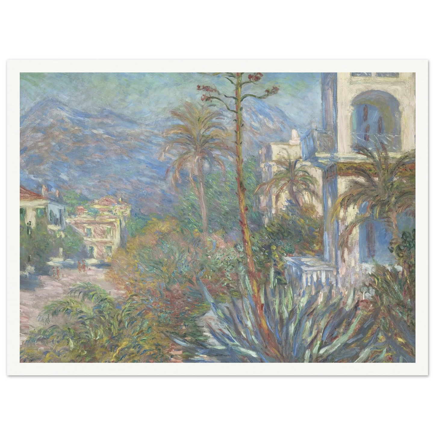 Villas at Bordighera (1884) Art Print | Claude Monet-Quipham Collections