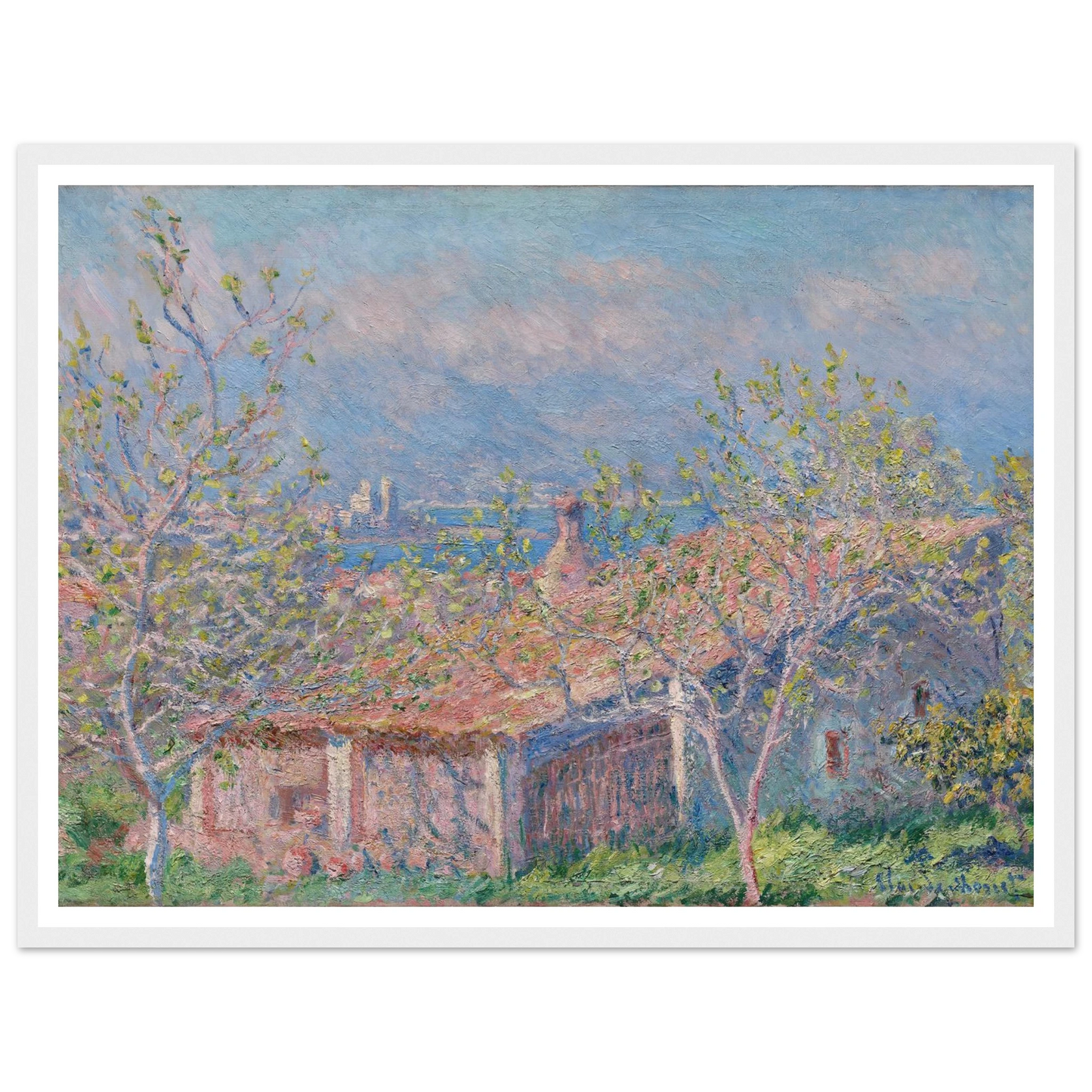 Gardener’s House at Antibes (1888) Art Print | Claude Monet-Quipham Collections