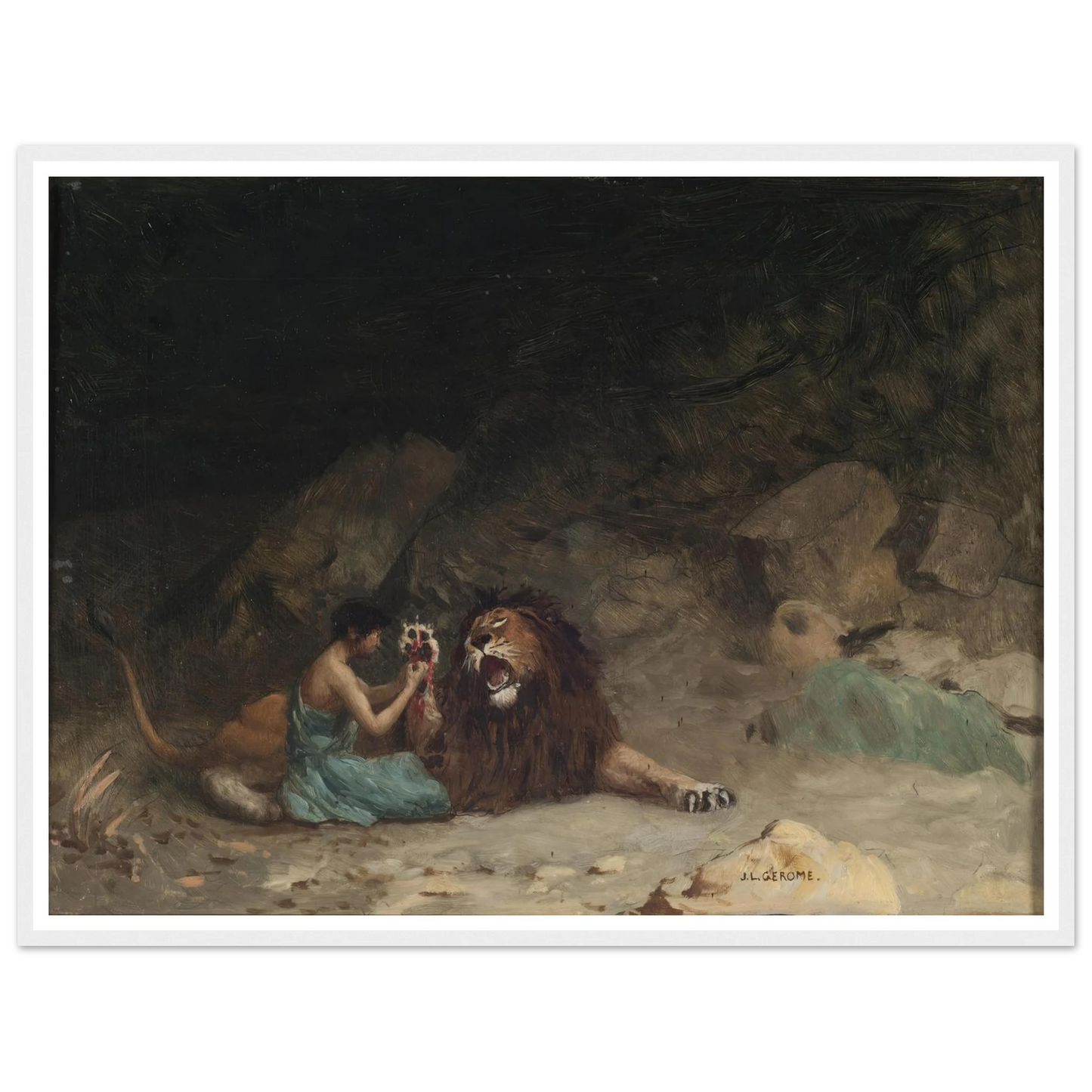 Androcles (circa 1902) Art Print | Jean Leon Gerome-Quipham Collections