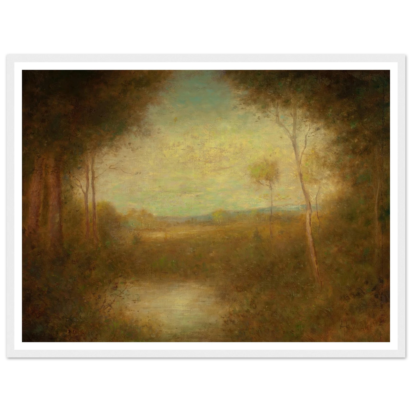 View from the Woods (1891) Art Print | Alexander Helwig Wyant-Quipham Collections