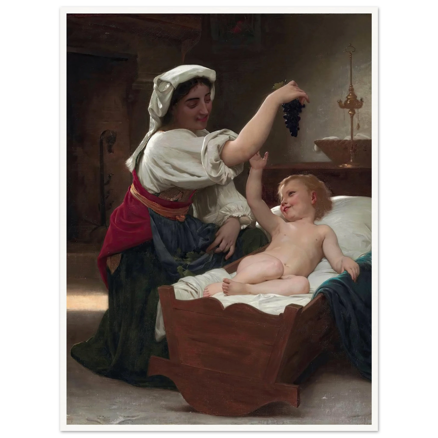 The Bunch Of Grape (1868) Art Print | William Bouguereau-Quipham Collections