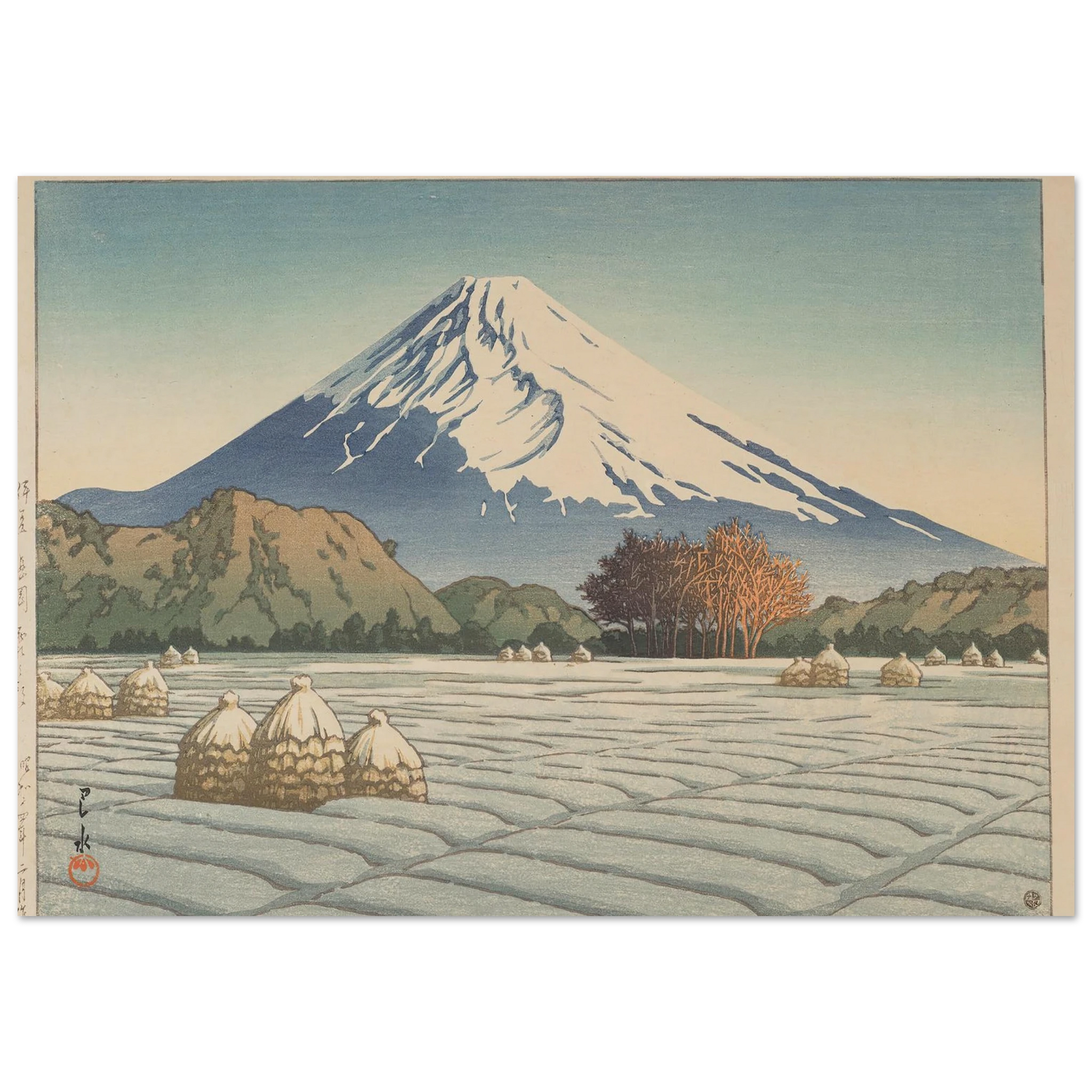 Izu Nagaoka shimo no asa (Frosty morning in Nagaoka, Izu) (1939) Art Print | Kawase Hasui-Quipham Collections