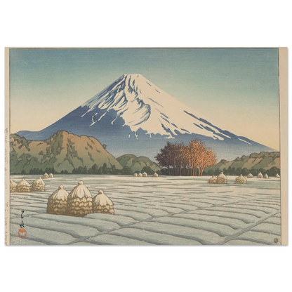 Izu Nagaoka shimo no asa (Frosty morning in Nagaoka, Izu) (1939) Art Print | Kawase Hasui-Quipham Collections