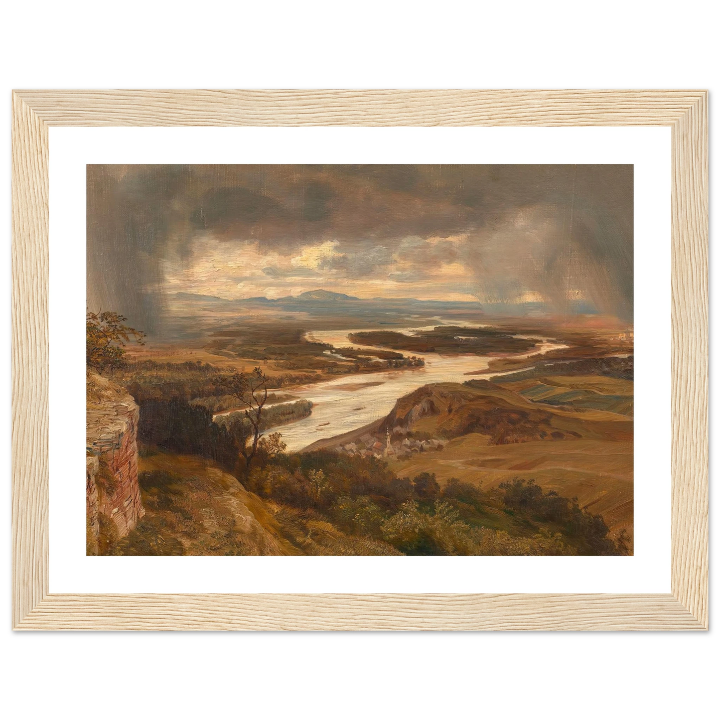 Die Donauauen bei Wien (ca. 1870) Art Print | Josef Hoffmann-Quipham Collections