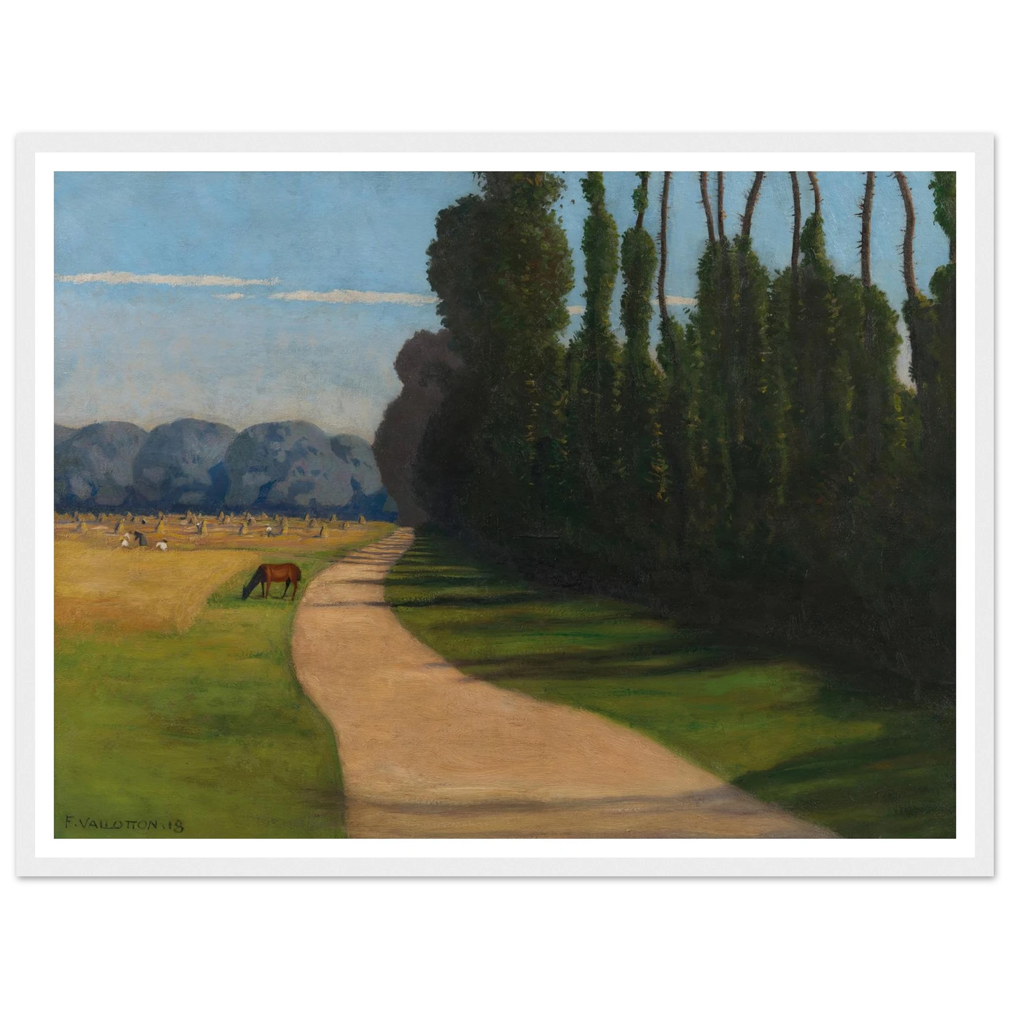 Chemin de la Croix-Rouge (1918) Art Print | Felix Vallotton-Quipham Collections