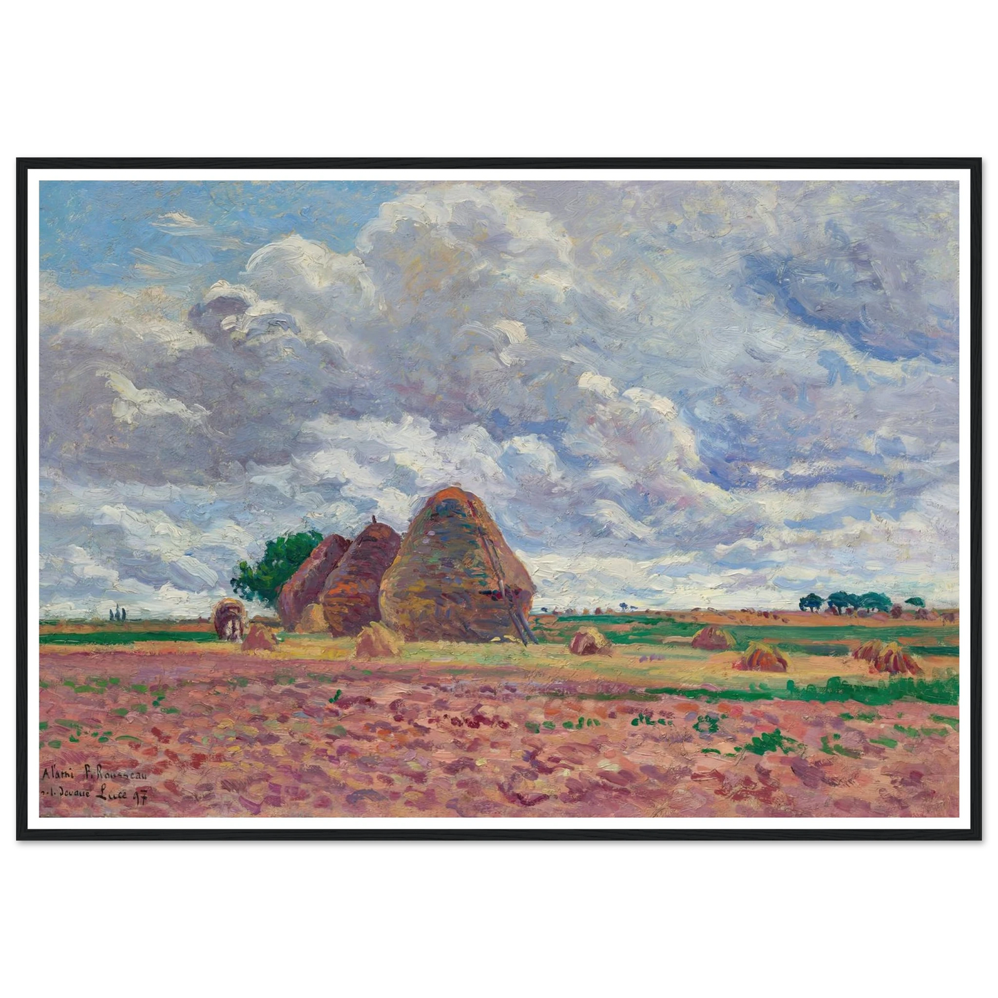 Éragny, Les Meules (1897) Art Print | Maximilien Luce-Quipham Collections