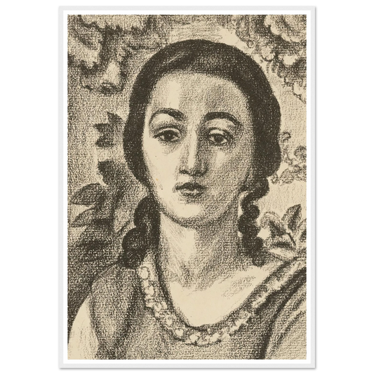 Young woman with brown curls (1924) Art Print | Henri Matisse-Quipham Collections