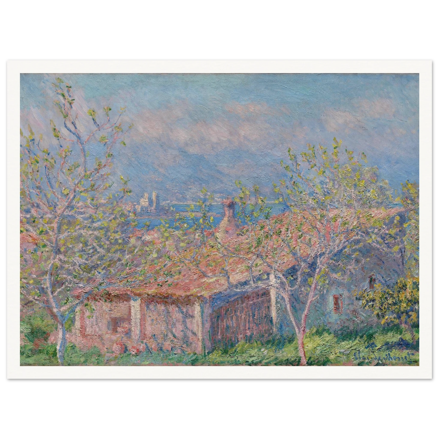 Gardener’s House at Antibes (1888) Art Print | Claude Monet-Quipham Collections