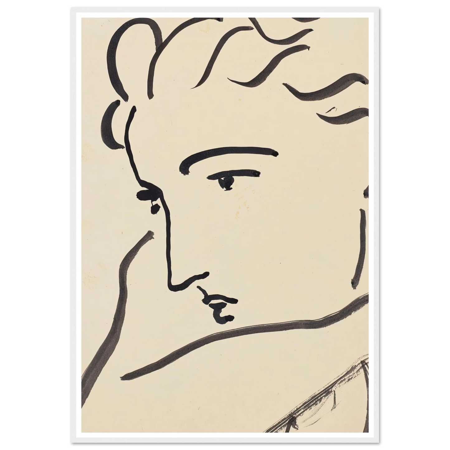 Profil de femme (1946) Art Print | Henri Matisse-Quipham Collections