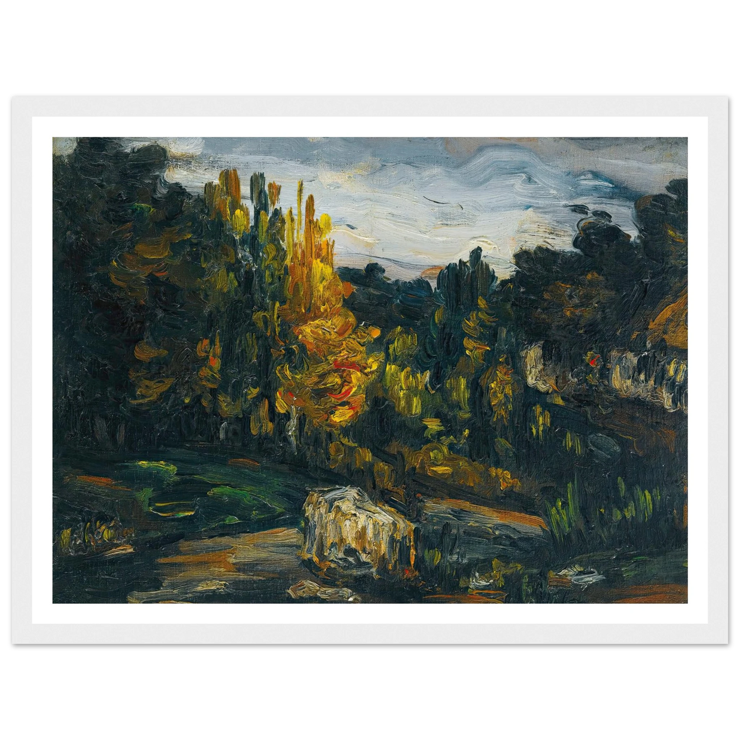 Paysage (1866) Art Print | Paul Cezanne-Quipham Collections