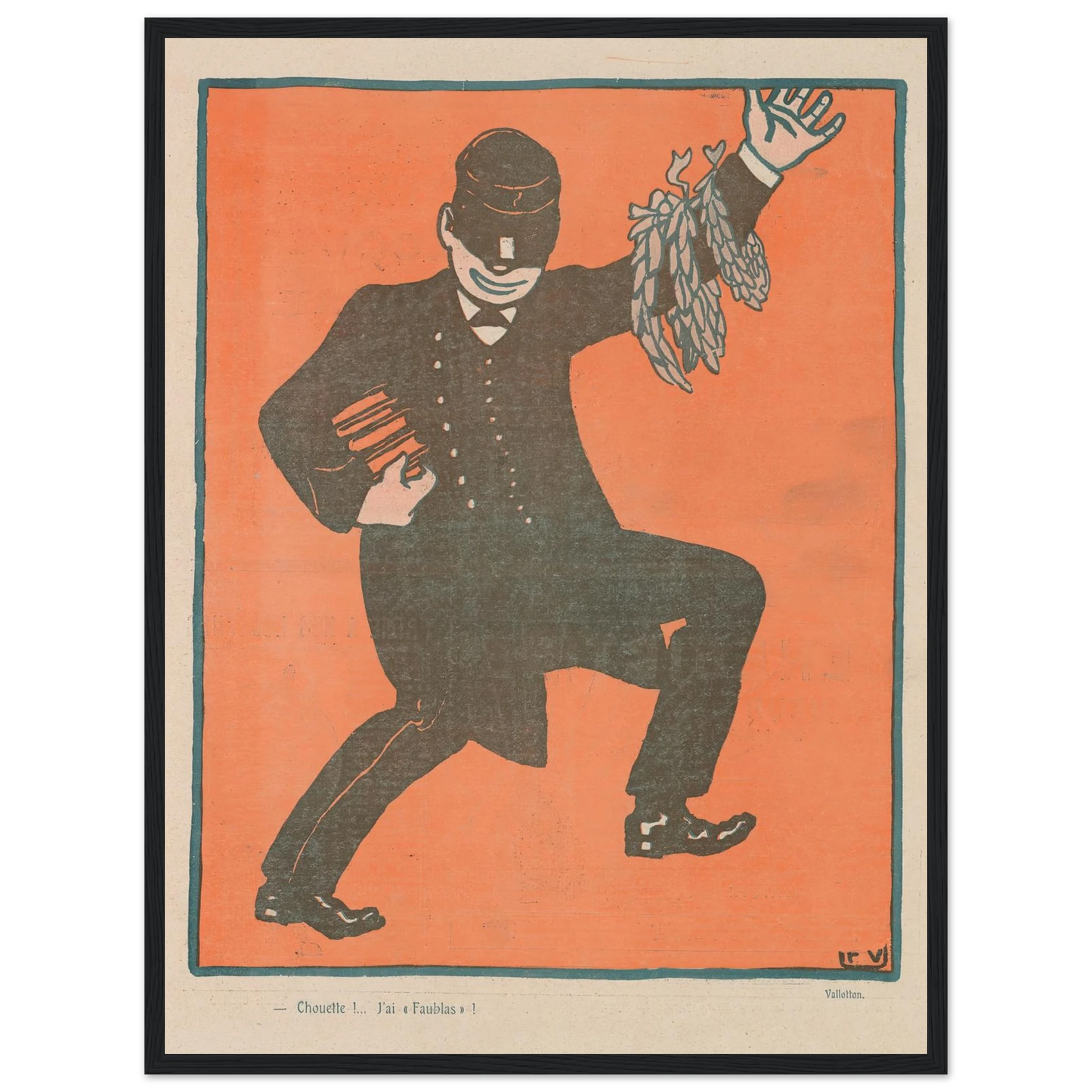 8 août 1903 Art Print | Felix Vallotton - Framed Poster - 30x40 cm / 12x16″ - Black frame