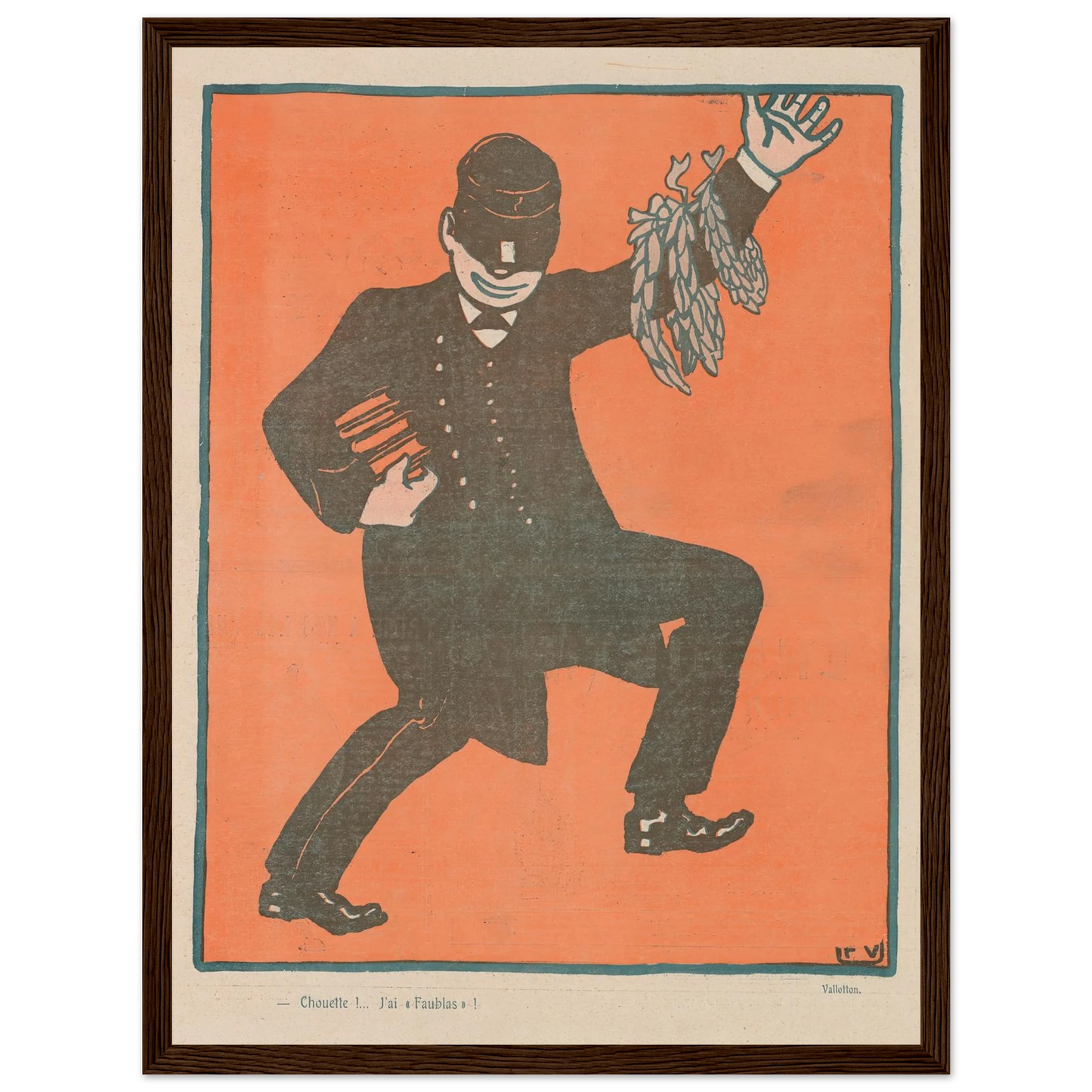 8 août 1903 Art Print | Felix Vallotton - Framed Poster - 30x40 cm / 12x16″ - Black frame