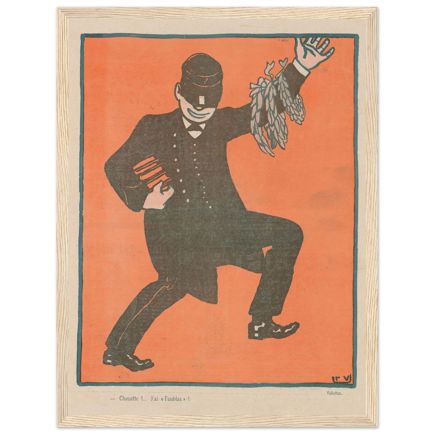 8 août 1903 Art Print | Felix Vallotton - Framed Poster - 30x40 cm / 12x16″ - Black frame